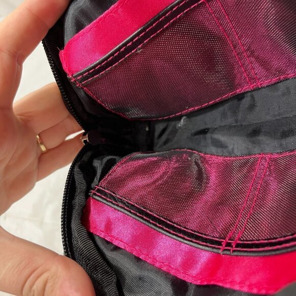 Mary Kay MK Logo Makeup Cosmetic Travel Bag Pouch Black Pink Small Girlfriend - Picture 8 of 9